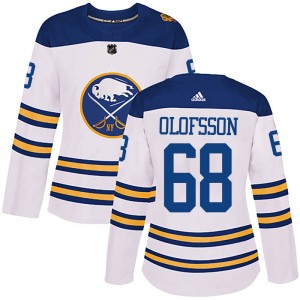 Victor Olofsson Women's Adidas Buffalo Sabres Authentic White 2018 Winter Classic Jersey