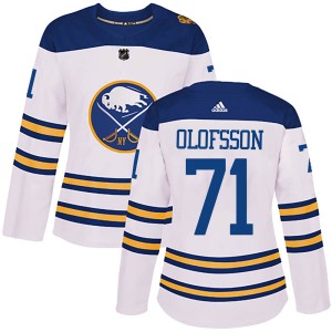 Victor Olofsson Women's Adidas Buffalo Sabres Authentic White 2018 Winter Classic Jersey