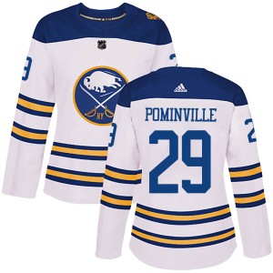 Jason Pominville Women's Adidas Buffalo Sabres Authentic White 2018 Winter Classic Jersey
