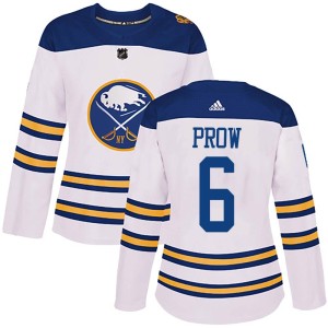 Ethan Prow Women's Adidas Buffalo Sabres Authentic White 2018 Winter Classic Jersey