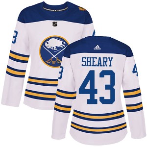 Conor Sheary Women's Adidas Buffalo Sabres Authentic White 2018 Winter Classic Jersey