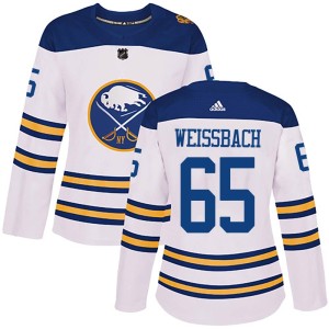 Linus Weissbach Women's Adidas Buffalo Sabres Authentic White 2018 Winter Classic Jersey