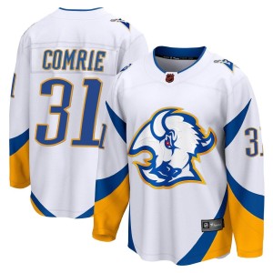 Eric Comrie Youth Fanatics Branded Buffalo Sabres Breakaway White Special Edition 2.0 Jersey