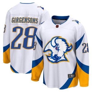 Zemgus Girgensons Youth Fanatics Branded Buffalo Sabres Breakaway White Special Edition 2.0 Jersey