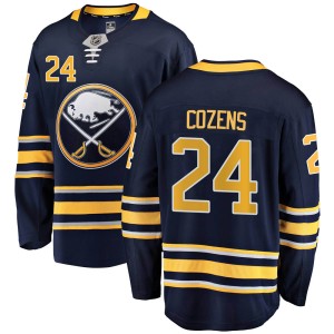 Dylan Cozens Youth Fanatics Branded Buffalo Sabres Breakaway Navy Blue Home Jersey