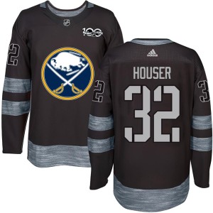 Michael Houser Men's Buffalo Sabres Authentic Black 1917-2017 100th Anniversary Jersey