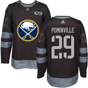 Jason Pominville Men's Buffalo Sabres Authentic Black 1917-2017 100th Anniversary Jersey