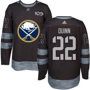 Jack Quinn Men's Buffalo Sabres Authentic Black 1917-2017 100th Anniversary Jersey