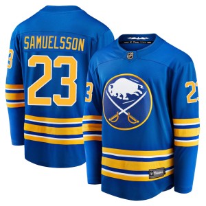 Mattias Samuelsson Men's Fanatics Branded Buffalo Sabres Premier Royal Breakaway Home Jersey