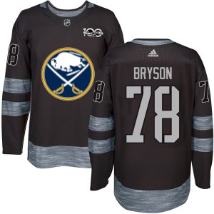 Jacob Bryson Youth Buffalo Sabres Authentic Black 1917-2017 100th Anniversary Jersey
