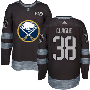 Kale Clague Youth Buffalo Sabres Authentic Black 1917-2017 100th Anniversary Jersey