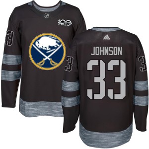 Ryan Johnson Youth Buffalo Sabres Authentic Black 1917-2017 100th Anniversary Jersey