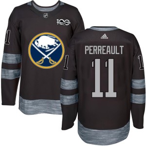 Gilbert Perreault Youth Buffalo Sabres Authentic Black 1917-2017 100th Anniversary Jersey