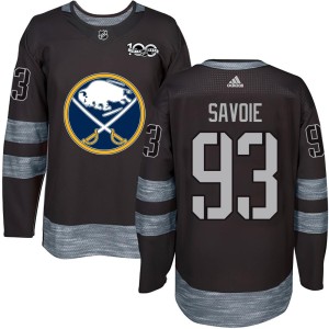 Matthew Savoie Youth Buffalo Sabres Authentic Black 1917-2017 100th Anniversary Jersey