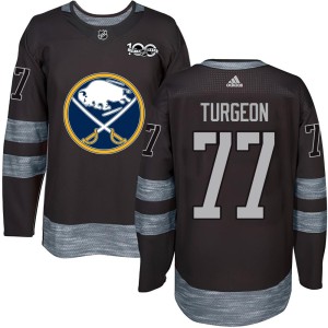 Pierre Turgeon Youth Buffalo Sabres Authentic Black 1917-2017 100th Anniversary Jersey