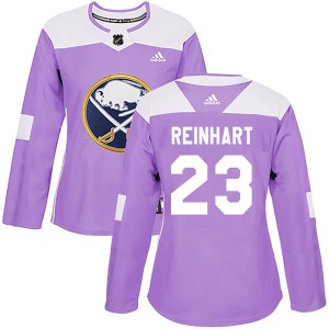 Sam Reinhart Women's Adidas Buffalo Sabres Authentic Purple Fights Cancer Practice Jersey