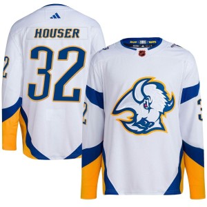 Michael Houser Youth Adidas Buffalo Sabres Authentic White Reverse Retro 2.0 Jersey