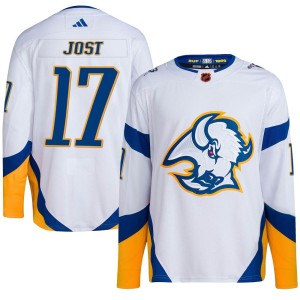 Tyson Jost Youth Adidas Buffalo Sabres Authentic White Reverse Retro 2.0 Jersey