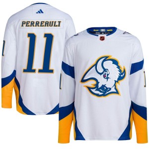 Gilbert Perreault Youth Adidas Buffalo Sabres Authentic White Reverse Retro 2.0 Jersey