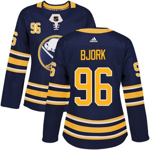 Anders Bjork Women's Adidas Buffalo Sabres Authentic Navy Home Jersey