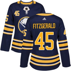Casey Fitzgerald Women's Adidas Buffalo Sabres Authentic Navy Home Jersey