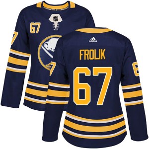 Michael Frolik Women's Adidas Buffalo Sabres Authentic Navy Home Jersey