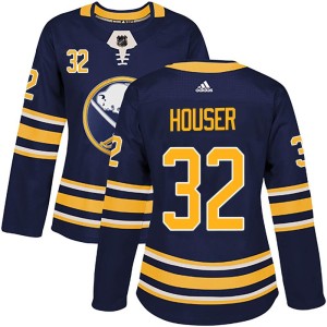 Michael Houser Women's Adidas Buffalo Sabres Authentic Navy Home Jersey