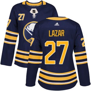 Curtis Lazar Women's Adidas Buffalo Sabres Authentic Navy Home Jersey