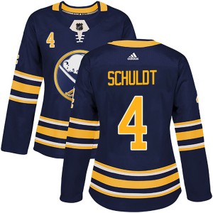 Jimmy Schuldt Women's Adidas Buffalo Sabres Authentic Navy Home Jersey