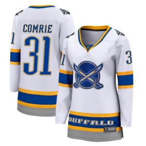Eric Comrie Women's Fanatics Branded Buffalo Sabres Breakaway White 2020/21 Special Edition Jersey