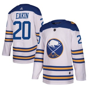 Cody Eakin Youth Adidas Buffalo Sabres Authentic White 2018 Winter Classic Jersey