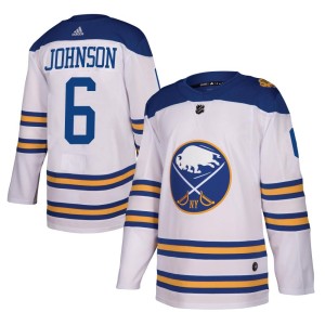 Erik Johnson Youth Adidas Buffalo Sabres Authentic White 2018 Winter Classic Jersey