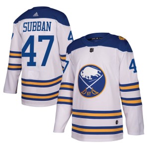 Malcolm Subban Youth Adidas Buffalo Sabres Authentic White 2018 Winter Classic Jersey