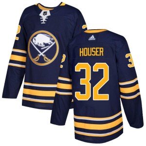 Michael Houser Men's Adidas Buffalo Sabres Authentic Navy Home Jersey