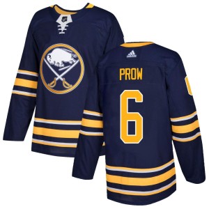 Ethan Prow Men's Adidas Buffalo Sabres Authentic Navy Home Jersey