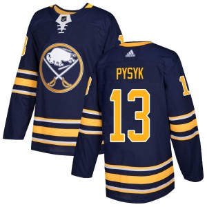 Mark Pysyk Men's Adidas Buffalo Sabres Authentic Navy Home Jersey