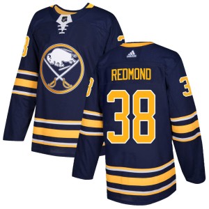 Zach Redmond Men's Adidas Buffalo Sabres Authentic Red Navy Home Jersey