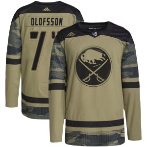 Victor Olofsson Youth Adidas Buffalo Sabres Authentic Camo Military Appreciation Practice Jersey