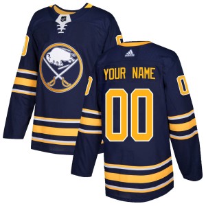 Custom Youth Adidas Buffalo Sabres Authentic Navy Home Jersey