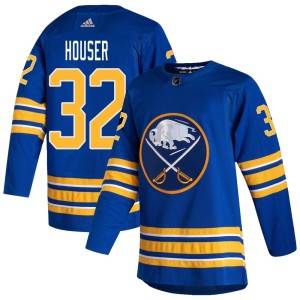 Michael Houser Men's Adidas Buffalo Sabres Authentic Royal 2020/21 Home Jersey
