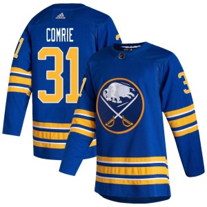 Eric Comrie Youth Adidas Buffalo Sabres Authentic Royal 2020/21 Home Jersey