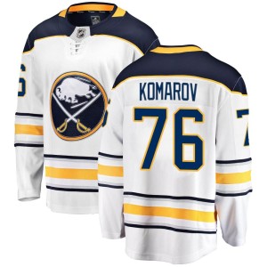 Vsevolod Komarov Men's Fanatics Branded Buffalo Sabres Breakaway White Away Jersey