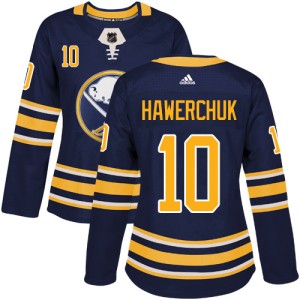 Dale Hawerchuk Women's Adidas Buffalo Sabres Authentic Navy Blue Home Jersey