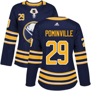Jason Pominville Women's Adidas Buffalo Sabres Authentic Navy Blue Home Jersey
