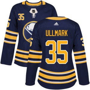 Linus Ullmark Women's Adidas Buffalo Sabres Authentic Navy Blue Home Jersey
