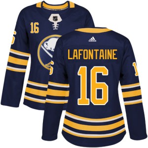 Pat Lafontaine Women's Adidas Buffalo Sabres Authentic Navy Blue Home Jersey
