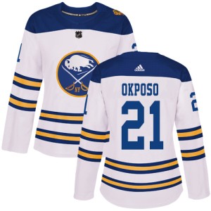 Kyle Okposo Women's Adidas Buffalo Sabres Authentic White 2018 Winter Classic Jersey