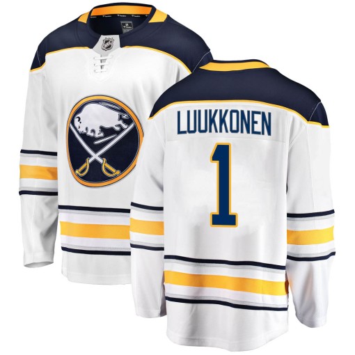 Ukko-Pekka Luukkonen Men's Fanatics Branded Buffalo Sabres Breakaway White Away Jersey