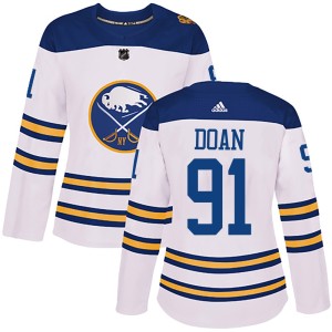 Josh Doan Women's Adidas Buffalo Sabres Authentic White 2018 Winter Classic Jersey