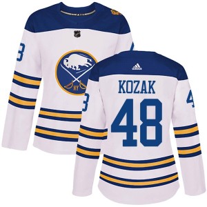 Tyson Kozak Women's Adidas Buffalo Sabres Authentic White 2018 Winter Classic Jersey